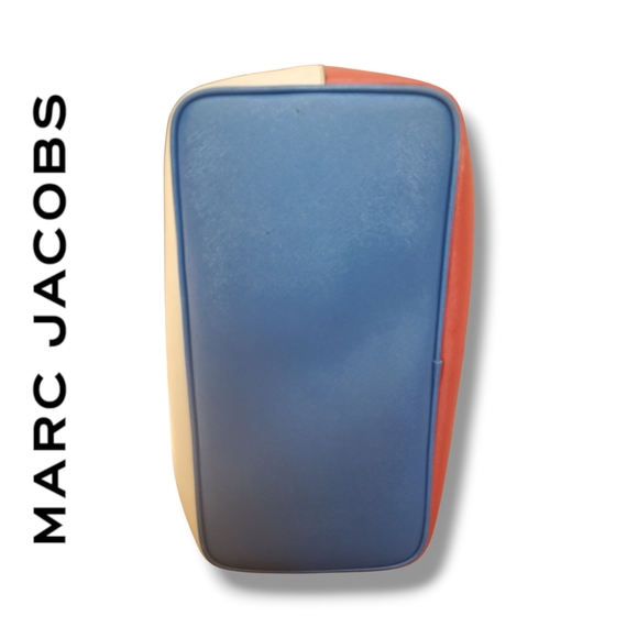 Marc Jacobs Sidekick Colorblock Tote Red White and Blue Handbag Silver & Red Tag - Picture 7 of 10